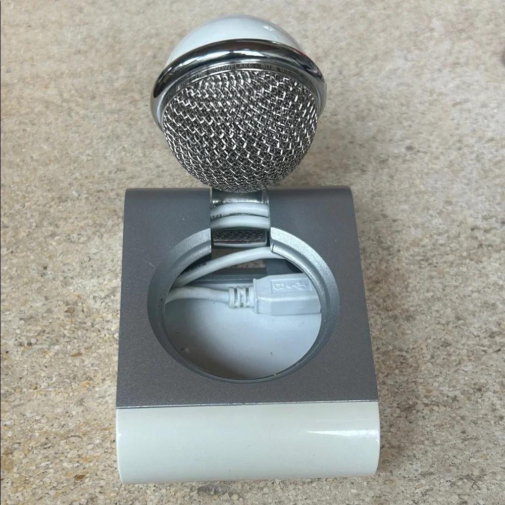 Blue Snowflake Microphone